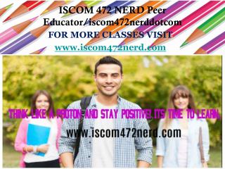 ISCOM 472 NERD Peer Educator/iscom472nerddotcom
