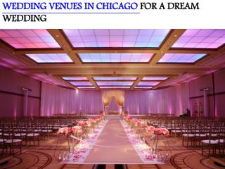 WEDDING VENUES IN CHICAGO FOR A DREAM WEDDING
