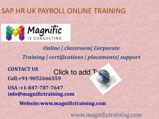 SAP HR UK PAYROLL ONLINE TRAINING SOUTH AFRICA|AUSTRALIA|GERMANY