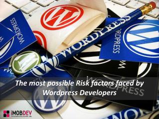 Developers share most probable risk factors for WordPress CMS