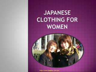 Japanese Clothing For Women