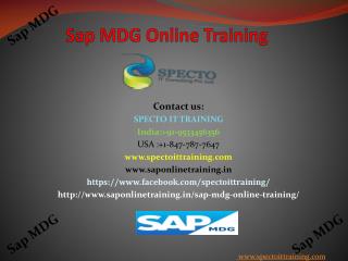 sap mdg online training in uk