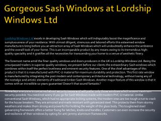 Gorgeous Sash Windows at Lordship Windows Ltd