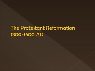 Mayer - World History - Protestant Reformation