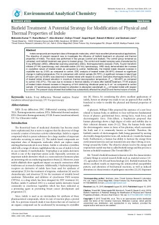 Thermal Properties of Indole