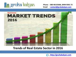 Trends of Real Estate Sector in 2016