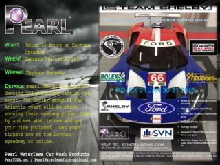 Daytona raceway event with pearl Waterless products