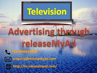 Book Television Advertisements Online through releaseMyAd.