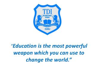 Best international School in Haryana- tdiinternationalschool.com