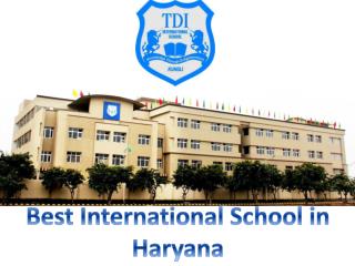 Best international School in Haryana- tdiinternationalschool.com