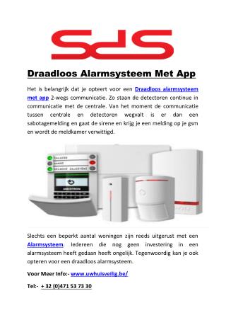 Draadloos Alarmsysteem Met App