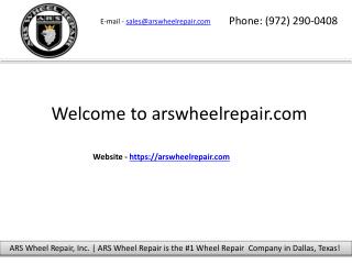 Alloy wheel repair