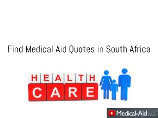Find Medical Aid Quotes in South Africa