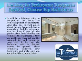 Looking for Bathrooms Designs in Bedford, Choose Top Bathrooms
