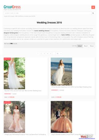 Designer and Affordable Wedding Dresses
