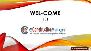 eConstructionMart - Online Construction Materials Marketplace