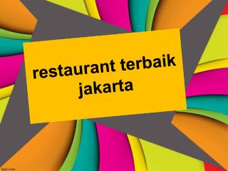 restaurant terbaik jakarta