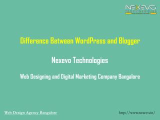 Difference between WordPress and Blogger