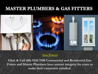 Master Plumbers & Gas Fitters