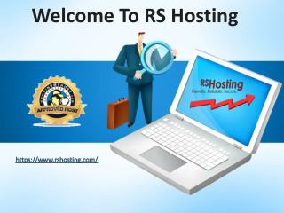 Ecommerce Website Hosting - RS Hosting- RS Hosting