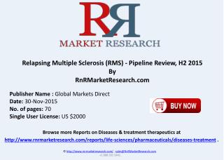 Relapsing Multiple Sclerosis Pipeline Review H2 2015