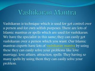 Powerful Vashikaran mantra
