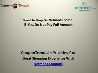 Netmeds Coupons