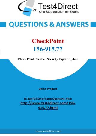 CheckPoint 156-915.77 Test Questions