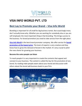 IT services (9899756694) in noida india-visainfoworld.com