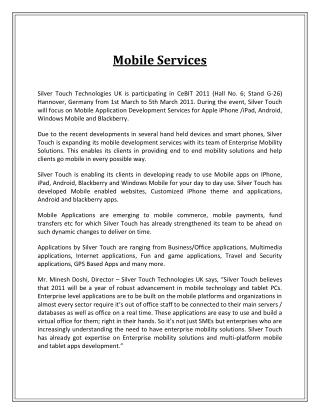 Mobile Services