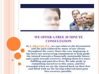 WE OFFER A FREE 20 MINUTE CONSULTATION