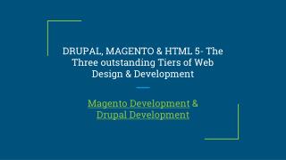 DRUPAL, MAGENTO & HTML 5- The Three outstanding Tiers of Web Design & Development