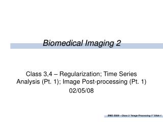 Biomedical Imaging 2