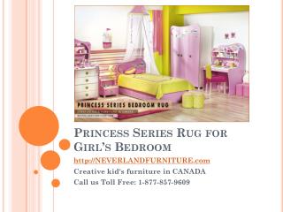 Princess Series Rug for Young Girl's Bedroom in Canada