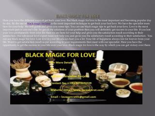 Black Magic For Love In India