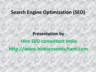 Hire full time seo consultant India