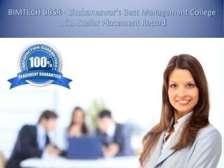 BIMTECH BBSR - Bhubaneswar's Best Management College with Stellar Placement Record