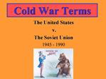 Cold War Terms