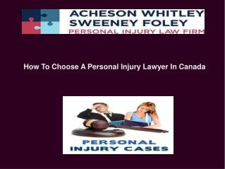 Personal Injury Lawyer Canada