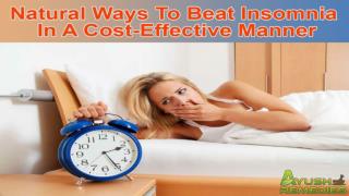 Natural Ways To Beat Insomnia In A Cost-Effective Manner