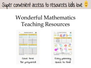 Wonderful Mathematics Teaching Resources