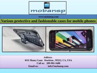 Various protective and fashionable cases for mobile phones