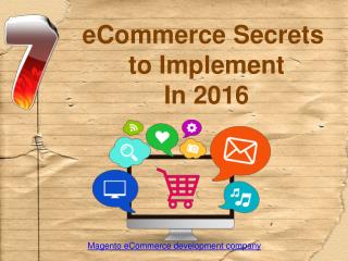 7 eCommerce Secrets that No One Can Implement