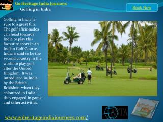 Golf Tourism India