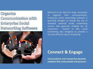 Enterprise Social Networking Software, Enterprise Collaboration Tool