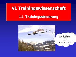 VL Trainingswissenschaft 11. Trainingssteuerung