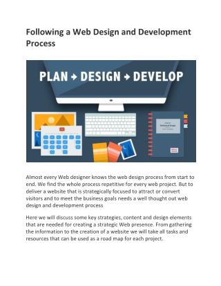 Following a Web Design and Development Process