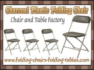 Charcoal Plastic Folding Chair - Folding Chair Larry Hoffman