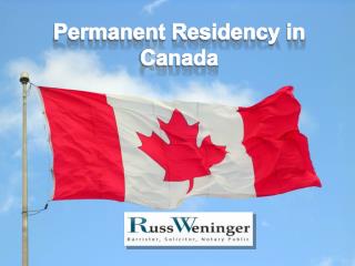 Permanent Residency in Canada