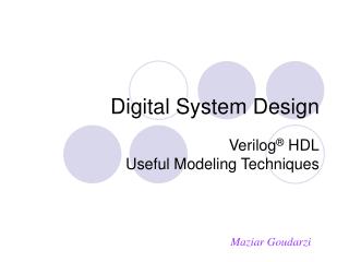 Digital System Design